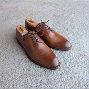 Men's Randall Plain Toe Leather Derby Shoes